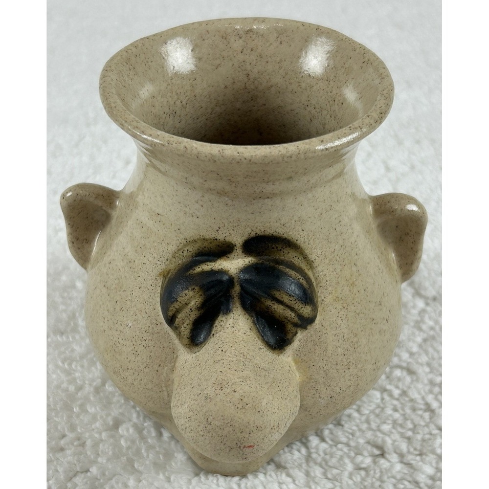 Vintage Peter Petrie Signed Egg Separator "It Snot A Mug" Folk Art Pottery